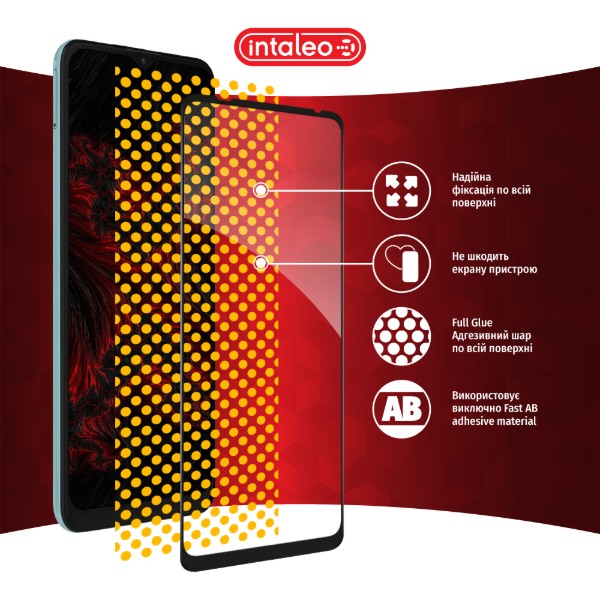 Фото - Захисне скло для смартфону Intaleo Full Glue for MOTO E20 Black (1283126521263)