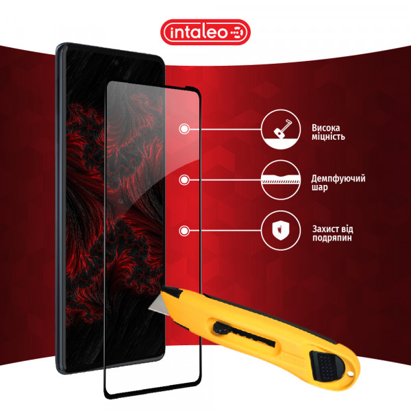 Фото - Захисне скло для смартфону Intaleo Full Glue for MOTO EDGE 30 Pro 5G Black (1283126528576)