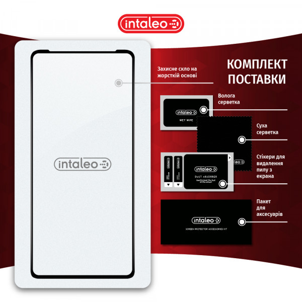 Фото - Захисне скло для смартфону Intaleo Full Glue for MOTO EDGE 30 Pro 5G Black (1283126528576)