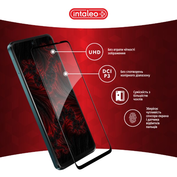 Фото - Защитное стекло для смартфона Intaleo 3D 9H for Moto G05 / G15 / G15 Power / E15 / G17 / G17 Power Black (1283126620478)
