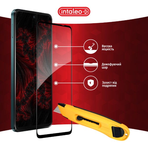 Фото - Защитное стекло для смартфона Intaleo 3D 9H for Moto G05 / G15 / G15 Power / E15 / G17 / G17 Power Black (1283126620478)