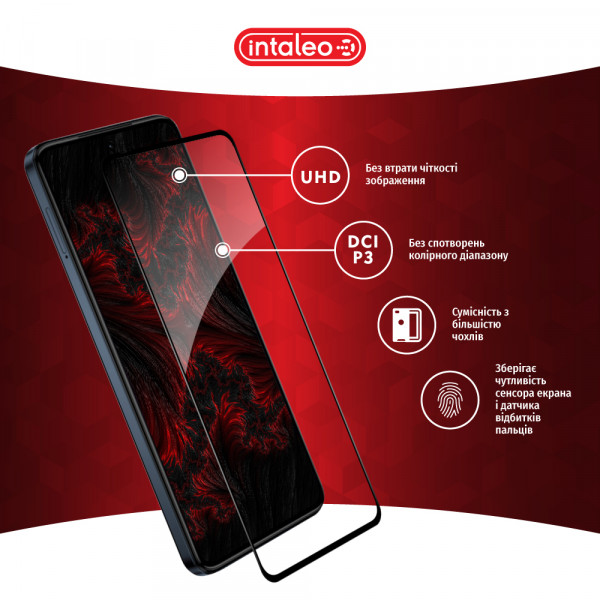 Фото - Захисне скло для смартфону Intaleo Full Glue for Moto G84 (1283126582363)