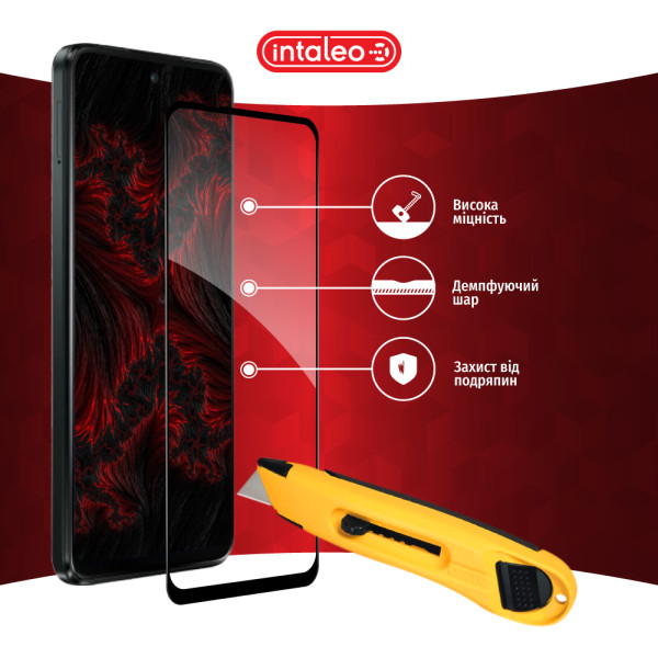 Фото - Защитное стекло для смартфона Intaleo 9H 3D for Motorola G55 Black (1283126613258)
