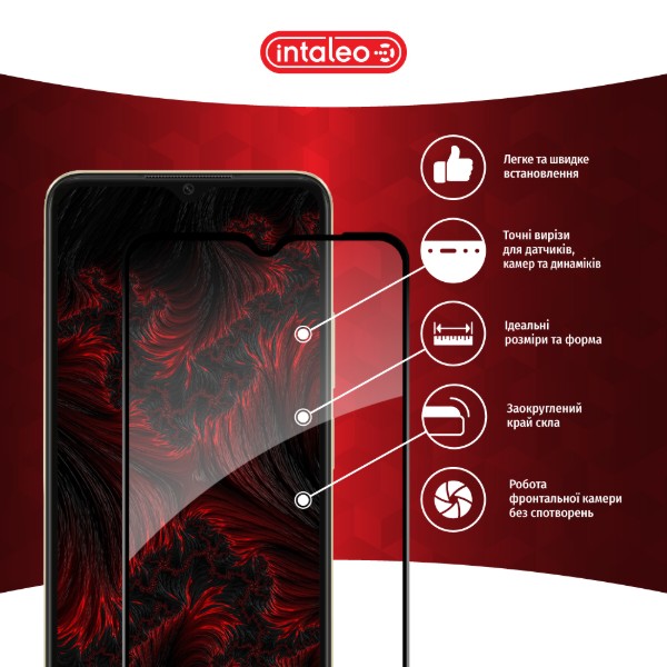 Фото - Захисне скло для смартфону Intaleo Full Glue for Oppo A38 4G Black (1283126588600)