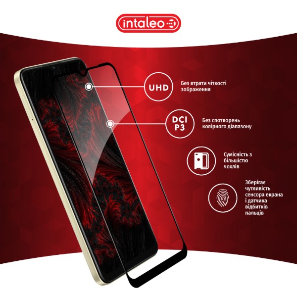 Фото - Захисне скло для смартфону Intaleo Full Glue for Oppo A38 4G Black (1283126588600)