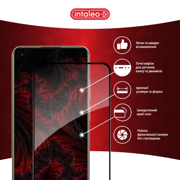Фото - Защитное стекло для смартфона Intaleo Full Glue for Realme 11 4G Black (1283126581977)