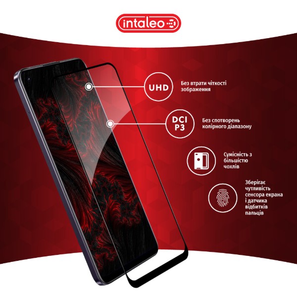 Фото - Защитное стекло для смартфона Intaleo Full Glue for Realme 11 4G Black (1283126581977)