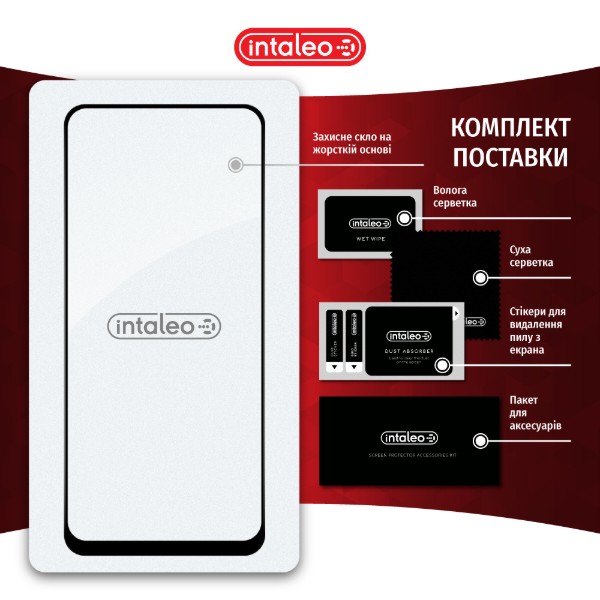 Фото - Защитное стекло для смартфона Intaleo Full Glue for Realme 11 4G Black (1283126581977)
