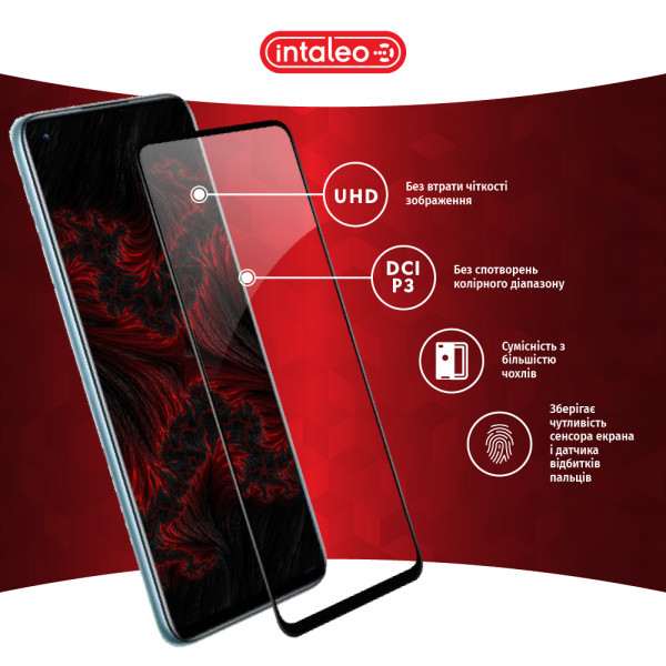 Фото - Защитное стекло для смартфона Intaleo Full Glue for Realme 9i Black (1283126531187)