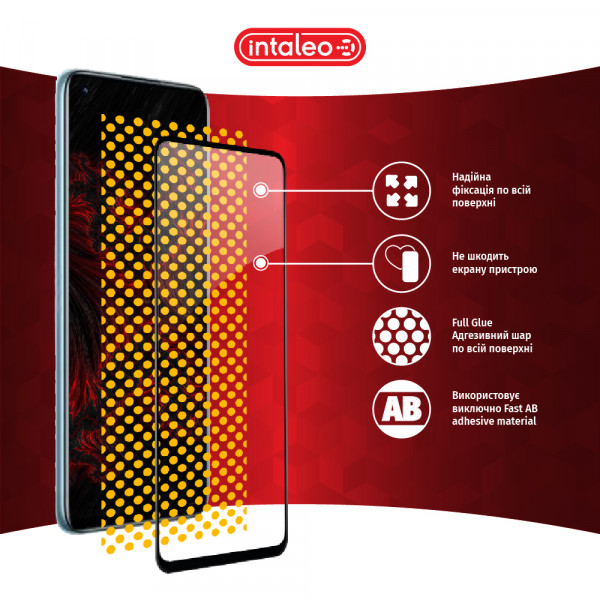 Фото - Защитное стекло для смартфона Intaleo Full Glue for Realme 9i Black (1283126531187)