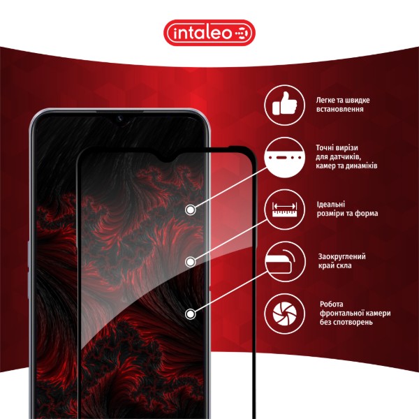 Фото - Захисне скло для смартфону Intaleo Full Glue for RealMe C31 Black (1283126540752)