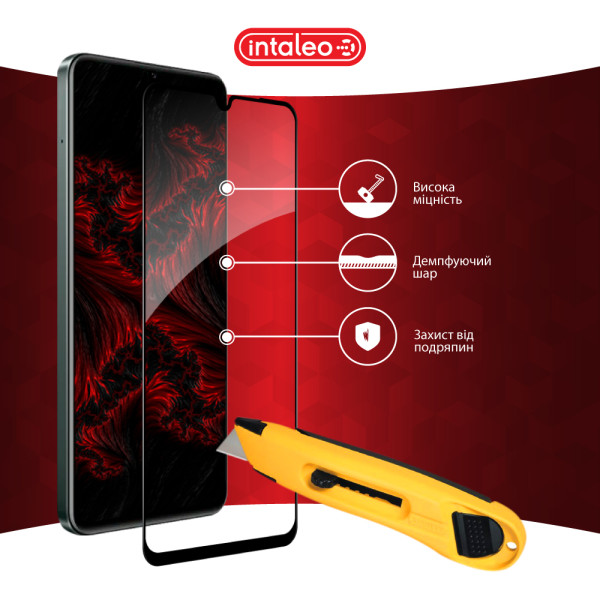 Фото - Защитное стекло для смартфона Intaleo 3D 9H for Realme C61 Black (1283126594052)