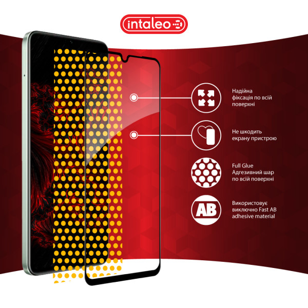 Фото - Защитное стекло для смартфона Intaleo 3D 9H for Realme C63 Black (1283126594977)
