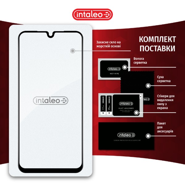 Фото - Защитное стекло для смартфона Intaleo Full Glue for Samsung A26 Black (1283126608063)