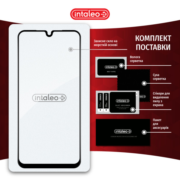 Фото - Защитное стекло для смартфона Intaleo 3D 9H for Samsung Galaxy A26 / Galaxy A17 Black (1283126620324)