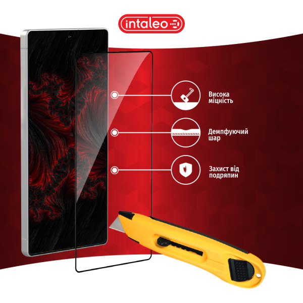 Фото - Защитное стекло для смартфона Intaleo 9H 3D for Samsung Galaxy S25 Ultra Black (1283126607912)