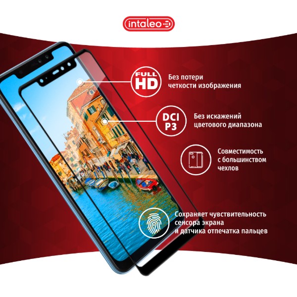 Фото - Захисне скло для смартфону Intaleo Full Glue for Oppo A12 (1283126503078)