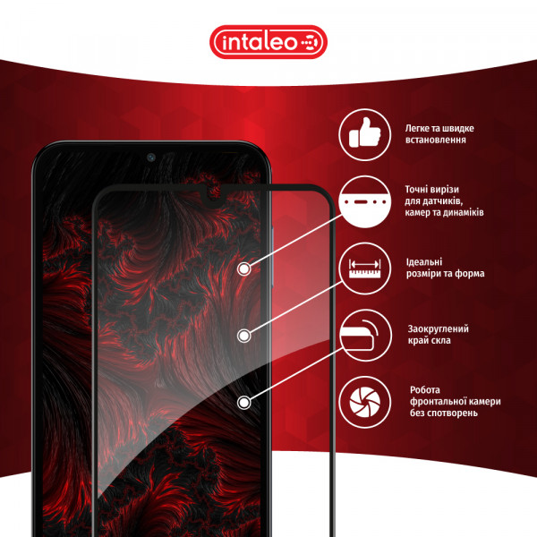 Фото - Захисне скло для смартфону Intaleo Full Glue for Samsung M15 Black (1283126591679)
