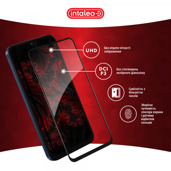 Фото - Захисне скло для смартфону Intaleo Full Glue for Samsung M15 Black (1283126591679)