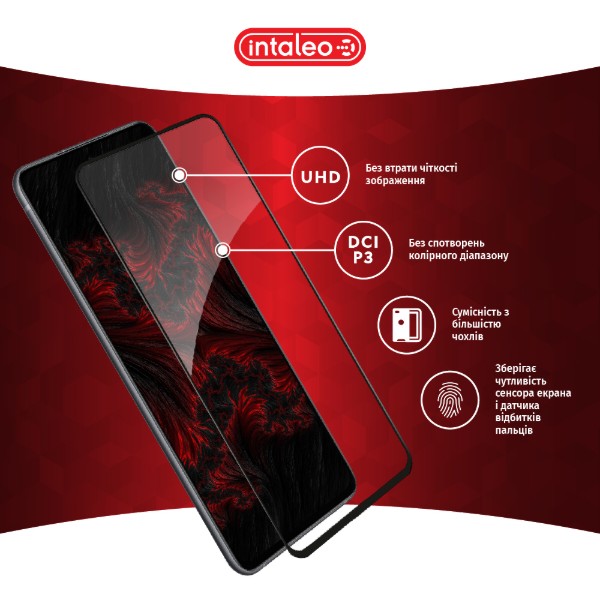 Фото - Защитное стекло для смартфона Intaleo 3D 9H for Samsung Galaxy S21 FE Black (1283126598401)