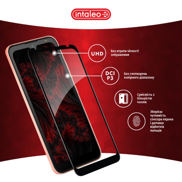 Фото - Захисне скло для смартфону Intaleo Full Glue for Tecno Pop 5 Go (1283126573378)