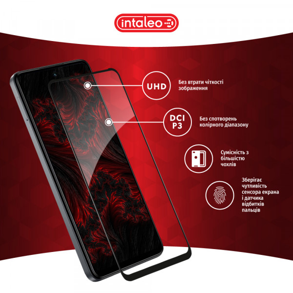 Фото - Захисне скло для смартфону Intaleo Full Glue for Tecno Spark 20 Black (1283126589003)