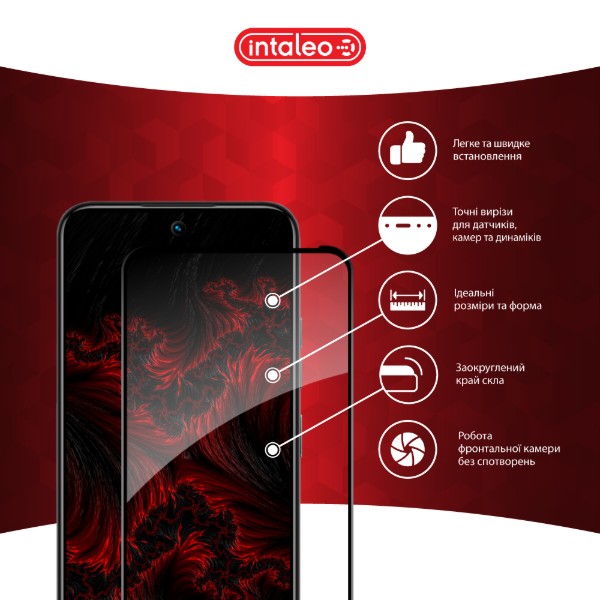 Фото - Защитное стекло для смартфона Intaleo 3D 9H for Tecno Spark 30C / Spark Go1 Black (1283126599361)
