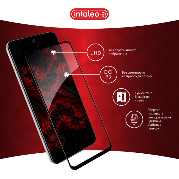Фото - Защитное стекло для смартфона Intaleo 3D 9H for Tecno Spark 30C / Spark Go1 Black (1283126599361)