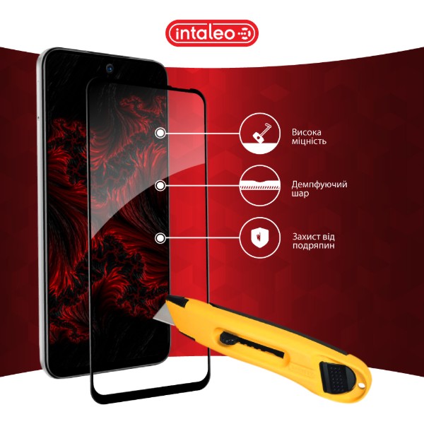Фото - Защитное стекло для смартфона Intaleo 3D 9H for Tecno Spark 30C / Spark Go1 Black (1283126599361)