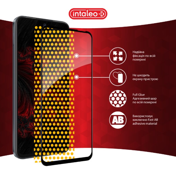 Фото - Защитное стекло для смартфона Intaleo 3D 9H for Tecno Spark Go 1 Black (1283126607783)