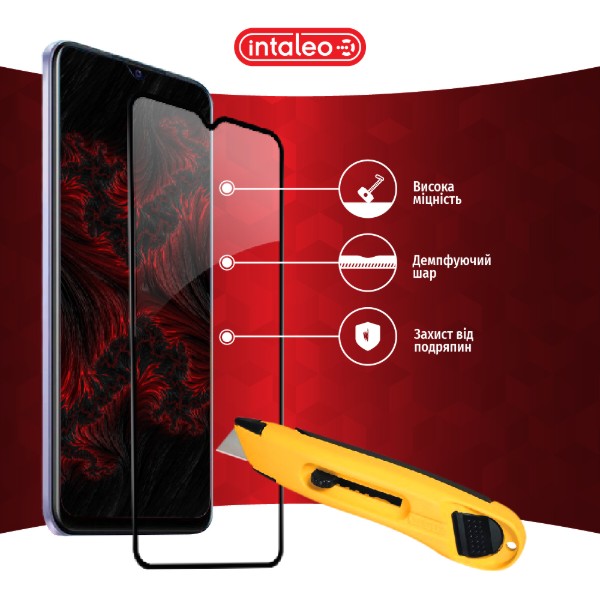 Фото - Захисне скло для смартфону Intaleo Full Glue for Vivo Y21 Black (1283126526954)