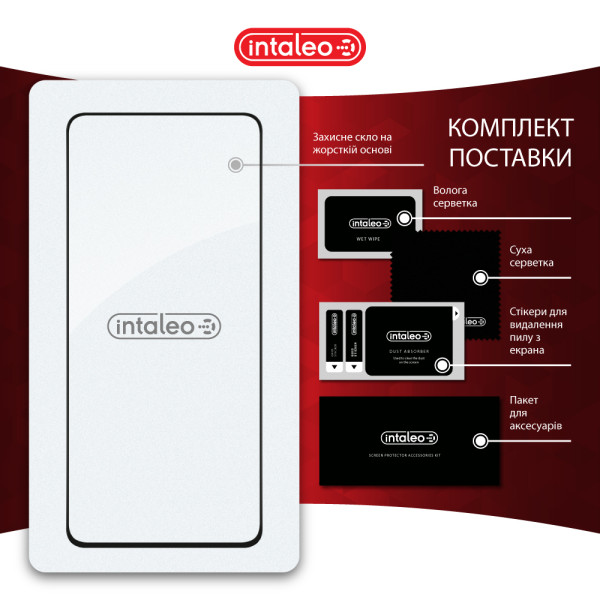 Фото - Защитное стекло для смартфона Intaleo 9H 3D for Xiaomi 14T Pro / 14T Black (1283126603426)