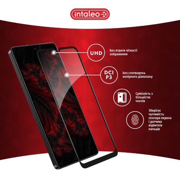 Фото - Защитное стекло для смартфона Intaleo Full Glue for Xiaomi Poco C50 Black (1283126589683)