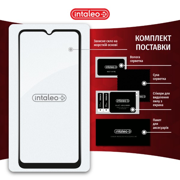 Фото - Защитное стекло для смартфона Intaleo Full Glue for Xiaomi Poco C50 Black (1283126589683)