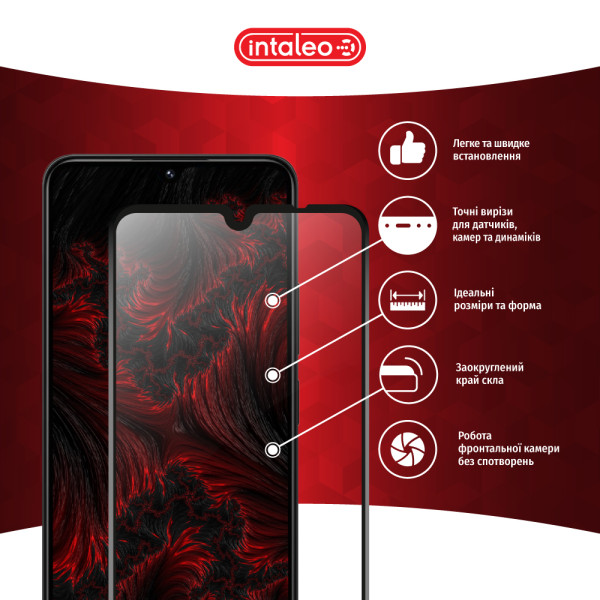 Фото - Захисне скло для смартфону Intaleo 3D 9H for Xiaomi Poco C75 Black (1283126608001)