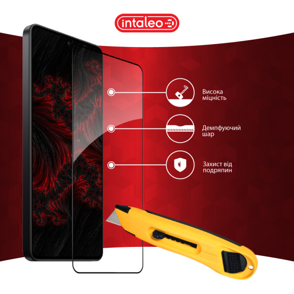 Фото - Защитное стекло для смартфона Intaleo 9H 3D for Xiaomi Poco X7 Pro / Poco X6 Pro Black (1283126607882)