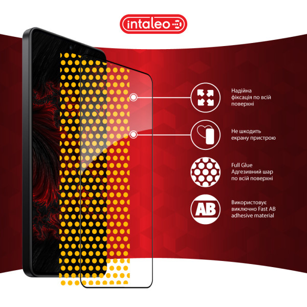 Фото - Защитное стекло для смартфона Intaleo 9H 3D for Xiaomi Poco X7 Pro / Poco X6 Pro Black (1283126607882)