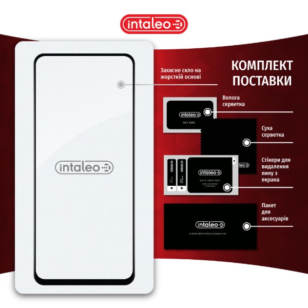 Фото - Захисне скло для смартфону Intaleo Full Glue for Xiaomi Redmi 13 Black (1283126592935)