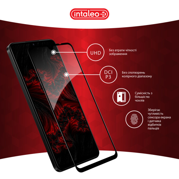 Фото - Захисне скло для смартфону Intaleo 3D 9H for Xiaomi Redmi 14C /  Poco C75 Black (1283126598722)