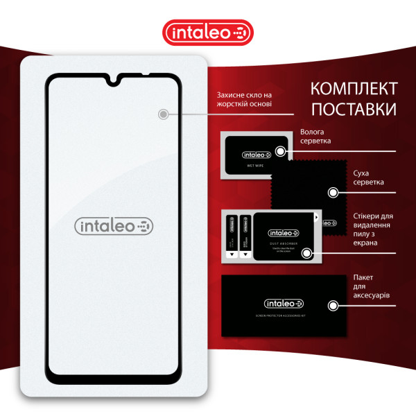 Фото - Захисне скло для смартфону Intaleo 3D 9H for Xiaomi Redmi 14C /  Poco C75 Black (1283126598722)