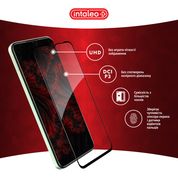 Фото - Защитное стекло для смартфона Intaleo 9H 3D for ZTE Blade V50 Design Black (1283126620706)