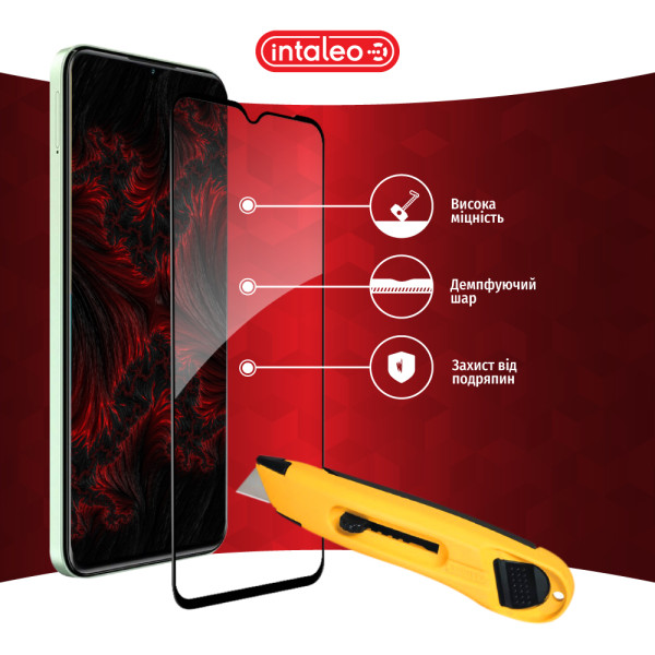 Фото - Защитное стекло для смартфона Intaleo 9H 3D for ZTE Blade V50 Design Black (1283126620706)