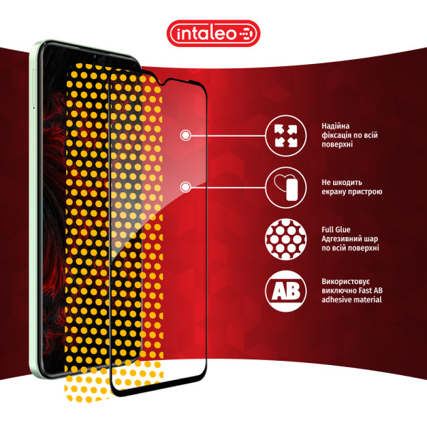 Фото - Защитное стекло для смартфона Intaleo 9H 3D for ZTE Blade V50 Design Black (1283126620706)