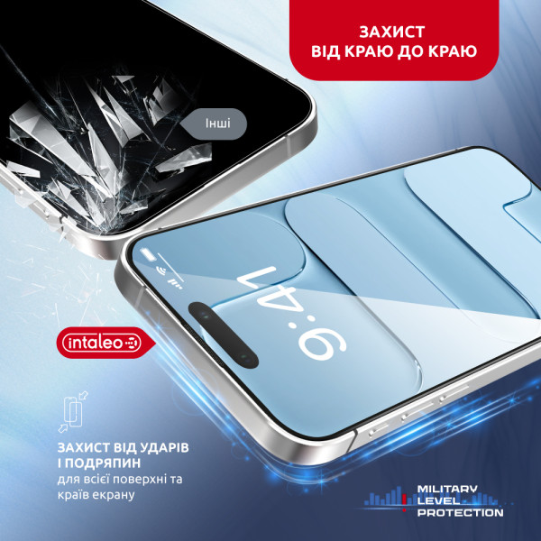Фото - Защитное стекло для смартфона Intaleo с аппликатором MagicBox для Apple iPhone 17 Air (1283126630286)
