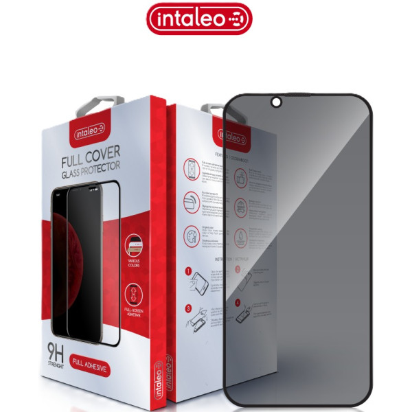 Фото - Захисне скло для смартфону Intaleo Privacy for Apple iPhone 14 / iPhone 13 / iPhone 13 Pro / iPhone 16e / iPhone 17e Black (1283126591952)