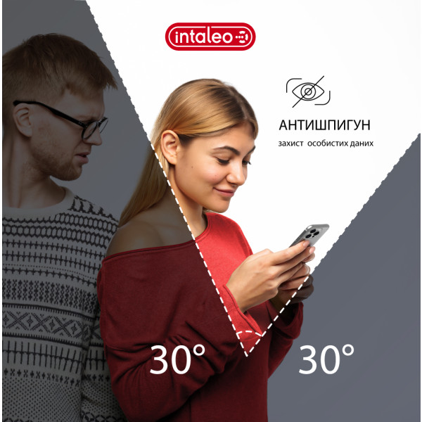 Фото - Захисне скло для смартфону Intaleo Privacy for Apple iPhone 14 / iPhone 13 / iPhone 13 Pro / iPhone 16e / iPhone 17e Black (1283126591952)