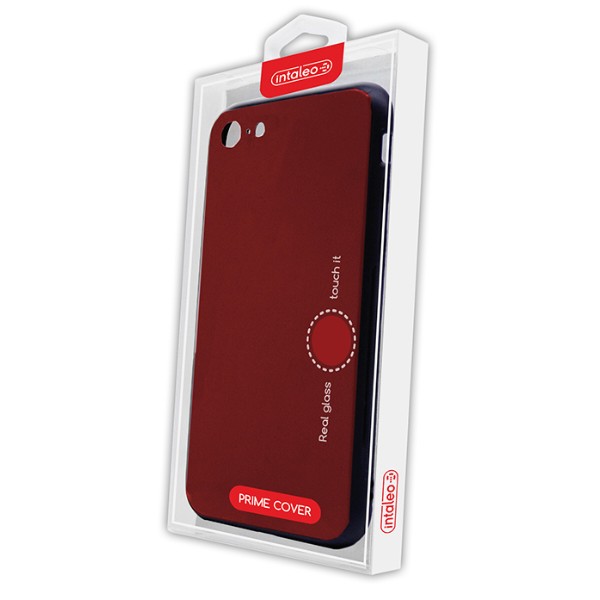 Фото - Чохол для смартфону Intaleo Real Glass for Apple iPhone X Red (1283126484360)