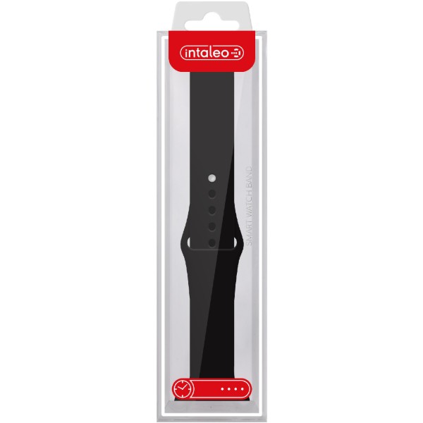 Фото - Ремешок для смарт-часов Intaleo Silicone for Apple Watch 42/44 mm Black (1283126494383)