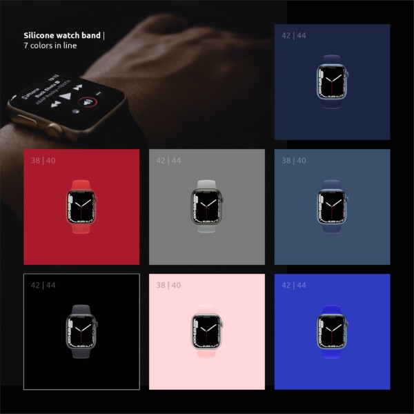 Фото - Ремешок для смарт-часов Intaleo Silicone for Apple Watch 42/44 mm Black (1283126494383)
