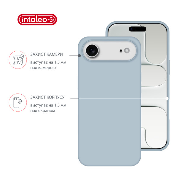 Фото - Чехол для смартфона Intaleo Silicone Case for Apple iPhone 17 Air Blue (1283126630453)